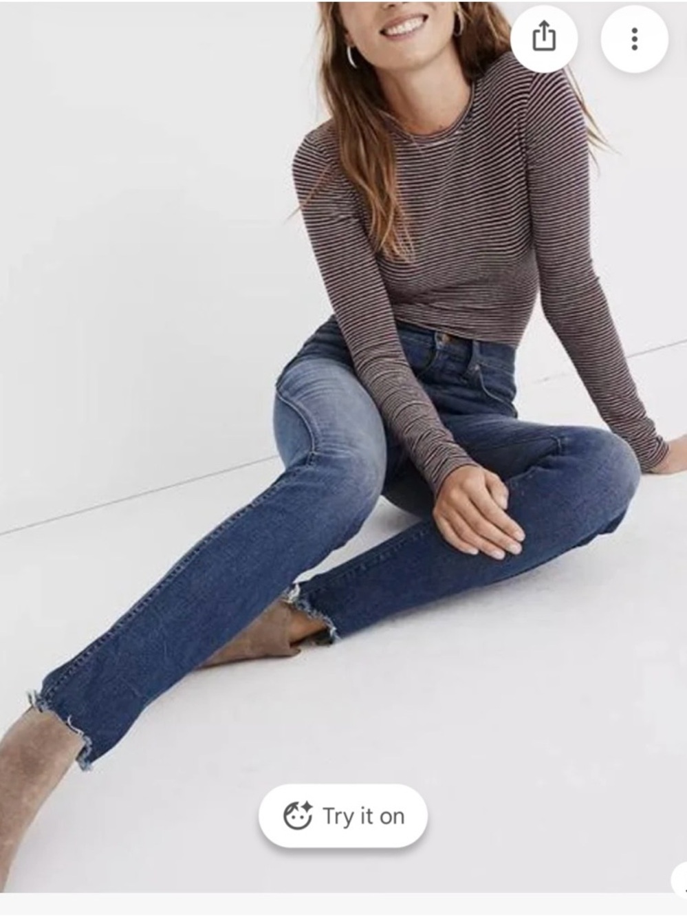 Madewell Indigo Skinny Jeans in Deep Blue